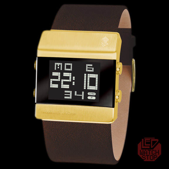 BLACK DICE: HEIST - Cool Urban Streetwear Watch - Brown/Gold