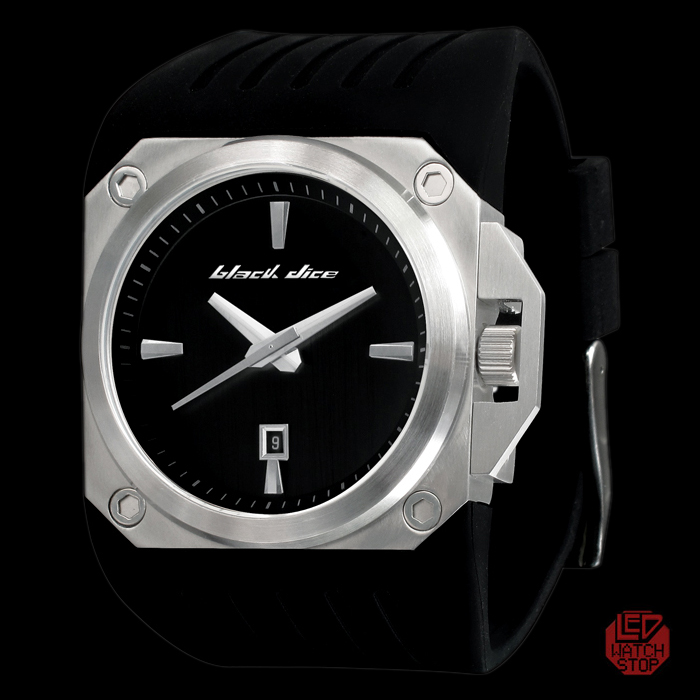 BLACK DICE: Don - Cool Urban Streetwear Watch - Black/Silver