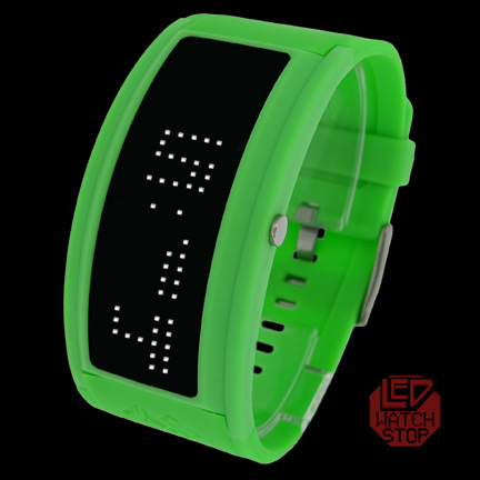 BLACK DICE: GURU ~ Multifunction LED Watch - Green/White