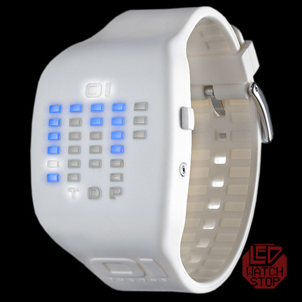 01 THE ONE LED Watch - IBIZA RIDE: SPORT - White