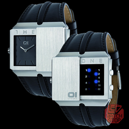 01 THE ONE SLIDER - Dual Time watch - SVML/Black