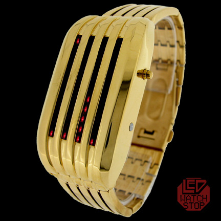 LED Watch - GENUINE BARCODE GDML Red