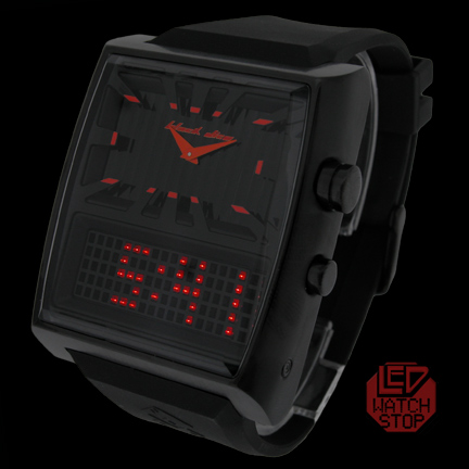 BLACK DICE: DUO PROJECT - LED / Analog Watch - Orange/Black