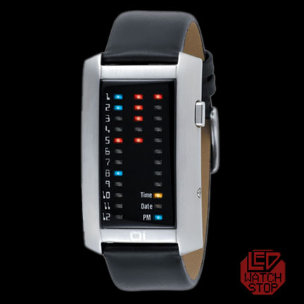 LED Watch - 01 THE ONE - IBIZA RIDE - SS/LEATHER