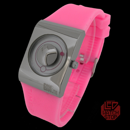 EleeNo - ECLIPSE - Cool Japanese Handless Watch - Pink