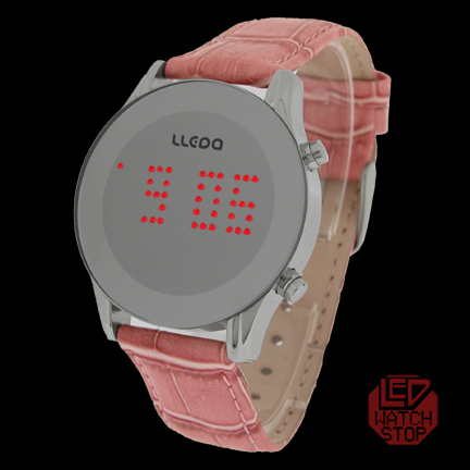 DARO: Ladies Retro Fashion LED Watch - Pink