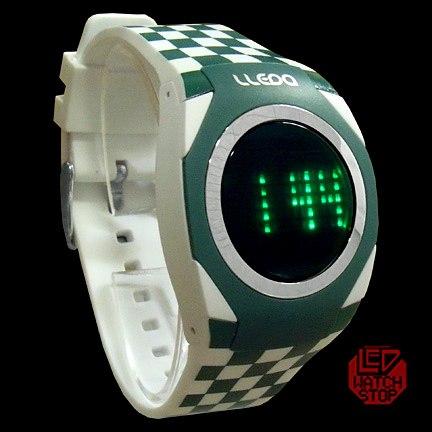 Cool Sport/Fashion LED Watch w/ Touch Ring - gr/rnd