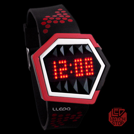 LLEDA - Cool Touch Ring Sport/Fashion LED Watch - rd/hex