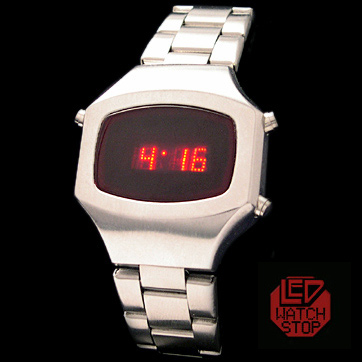 Dot MATRIX Retro LED Watch - Red display