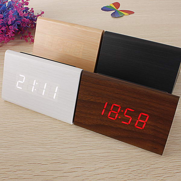 Digital LED Alarm Clock w/ Thermometer & Sound Control