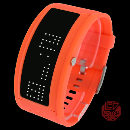BLACK DICE: GURU ~ Multifunction LED Watch - Orange/White