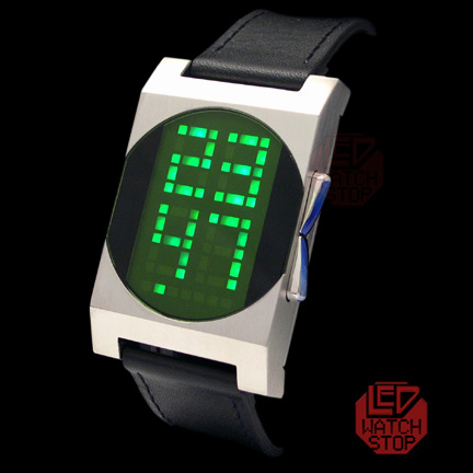 DIGITBEAT LED Watch - Dot Matrix - CW Green