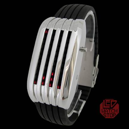 LED Watch -  GENUINE BARCODE: SVS Band, RED LED