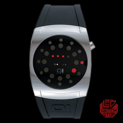 LIGHTMARE LED Watch SS/Blk - 01 THE ONE / Med Sz.