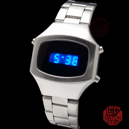 Dot MATRIX Retro LED Watch - BLUE! - <i><b>rare </b></i>