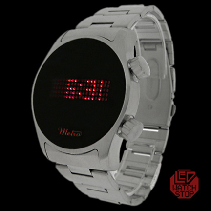 METRO ROUND: Rare limited edition cool LED Watch- SILVER