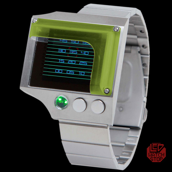SCOPE 2 - Green/Green Unique Japanese LED Watch