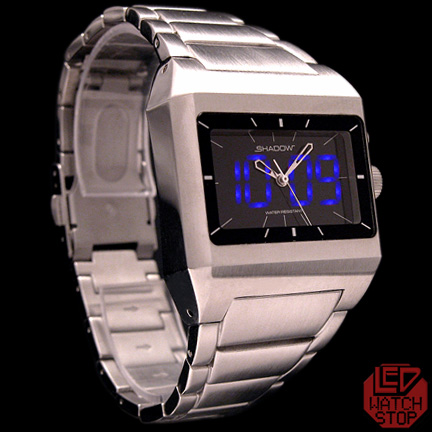 SHADOW SS - Analogue/Digital Blue LED Watch