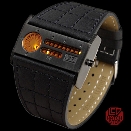 Twelve 5-9 B - LED Watch - BLMK / Orange