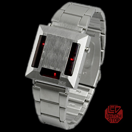 Twelve 5-9 C Version - LED Watch SS/Red